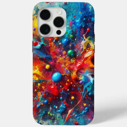 Paint Splatter Telefoon Hoesje (Achterkant)