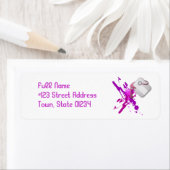 Paint Splatter Verzendlabels Etiket (Insitu)