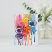 Paint Splatter | Watercolor Artist Painting Briefkaart (Staand voorkant)