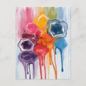 Paint Splatter | Watercolor Artist Painting Briefkaart (Voorkant)