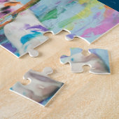 PAINT SPLATTERED DALMATIAN PUZZLE. JIGSAW PU LEGPUZZEL (Zijkant)