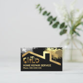 Paint Spletters Gold Building Tools Lijst Visitekaartje (Staand voorkant)