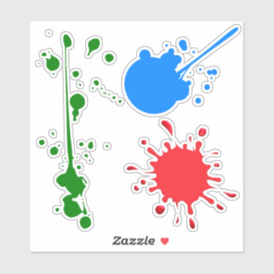 Paint Spletters Sticker