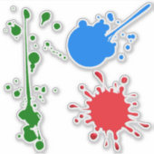 Paint Spletters Sticker (Voorkant)