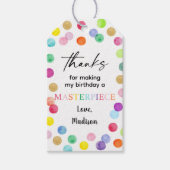 Paint Spots Art Party Paint Party Verjaardag Cadeaulabel (Voorkant)