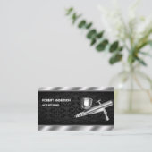 Paint Spray Pistool Auto Body Detailing Schilderij Visitekaartje (Staand voorkant)