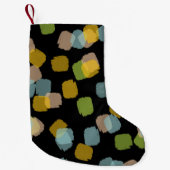 Paint Squares Black Kleine Kerstsok (Voorkant)