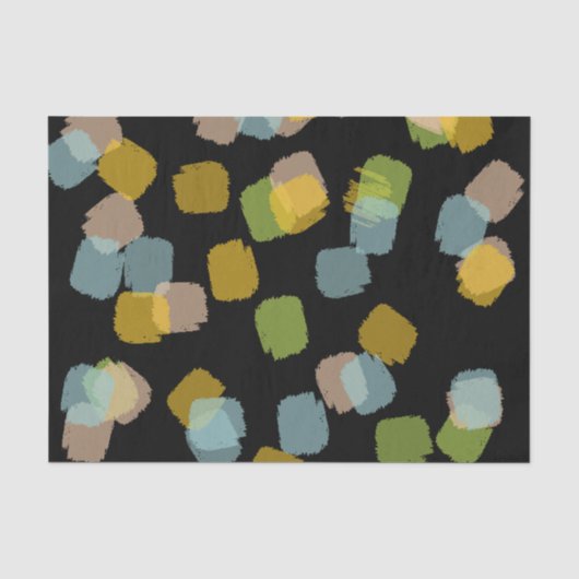 Paint Squares Black Tissuepapier (Voorkant)