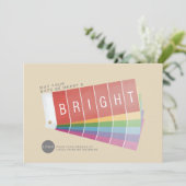 Paint Stalen Zakelijk/Zakelijk Merry & Bright Feestdagenkaart (Staand voorkant)