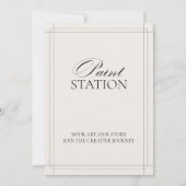 Paint Station Classic Lichtgrijs bord Kaart (Voorkant)