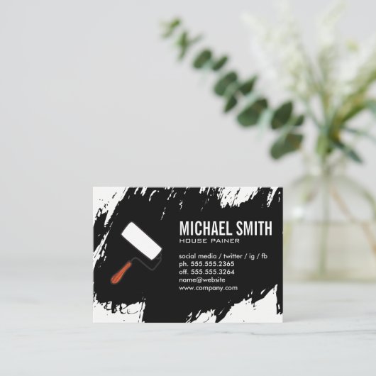 Paint Stokes Visitekaartje (Staand voorkant)