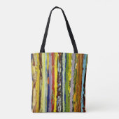 Paint Streak Abstract Tote Bag (Achterkant)