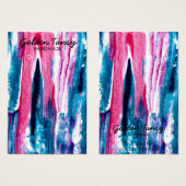 Paint Stripe-kaart voor Ketting juwelen Visitekaartje (Voorkant /achterkant)