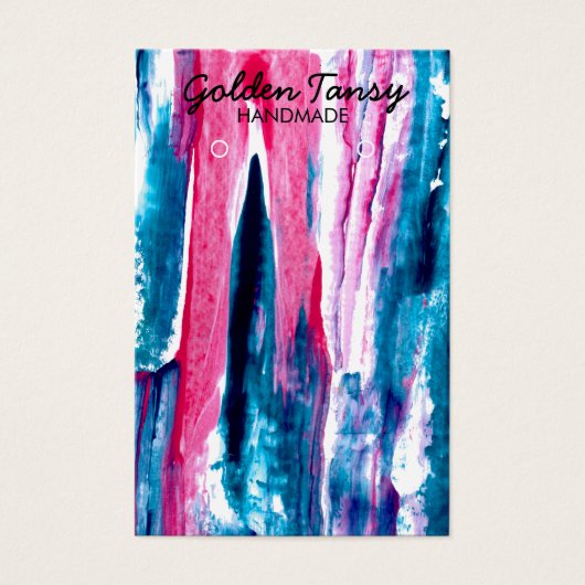 Paint Stripe-kaart voor Ketting juwelen Visitekaartje (Voorkant)