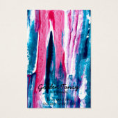 Paint Stripe-kaart voor Ketting juwelen Visitekaartje (Achterkant)