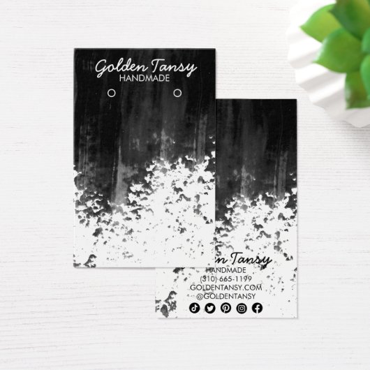 Paint Stripe-kaart voor Ketting juwelen Visitekaartje (Bureau)