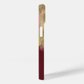 Paint Stroke Gold Bronze Monogram Case-Mate iPhone Case (Achterkant / Rechts)