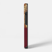 Paint Stroke Gold Bronze Monogram iPhone Hoesje (Linkerkant)