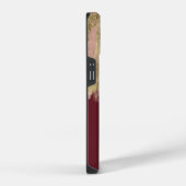 Paint Stroke Gold Bronze Monogram iPhone Hoesje (Rechterkant)