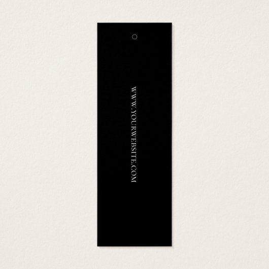 PAINT Stroke modern zwart-wit Hang Labels Mini Visitekaartjes (Achterkant)