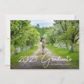 Paint Strokes 2 foto's Afstudeerder Party Kaart (Achterkant)