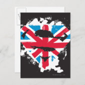 Paint Strokes British S-Shield Briefkaart (Voorkant / Achterkant)