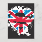 Paint Strokes British S-Shield Briefkaart (Voorkant)