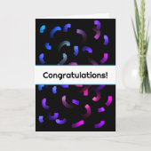 Paint Strokes Gefeliciteerd Kaart (Voorkant)