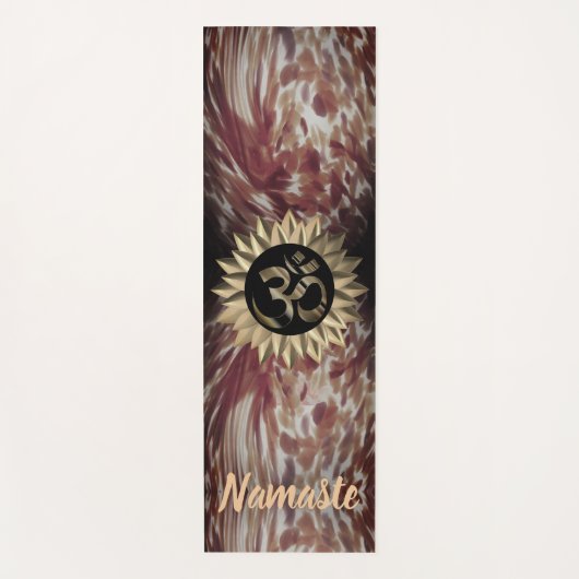 Paint Strokes Modern Abstract OM Lotus Yoga Mat (Voorkant)