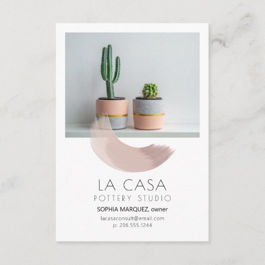 Paint Swash Creatieve Behuizing Informatiekaartje (Voorkant)