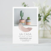 Paint Swash Creatieve Behuizing Informatiekaartje (Staand voorkant)