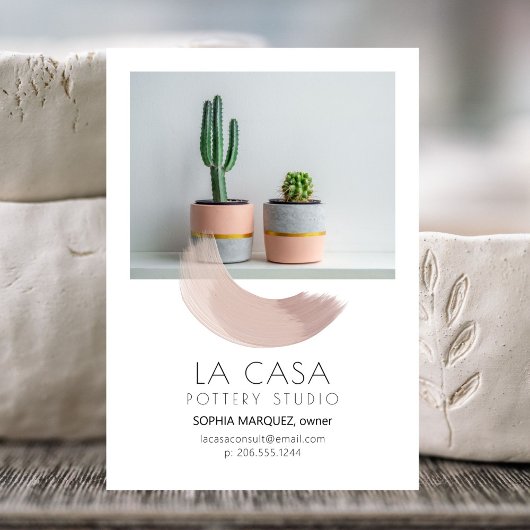 Paint Swash Creatieve Behuizing Informatiekaartje