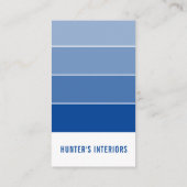 PAINT SWATCH CHIP modern design ombre koninklijk b Visitekaartje (Achterkant)