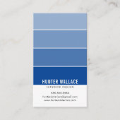 PAINT SWATCH CHIP modern design ombre koninklijk b Visitekaartje (Voorkant)