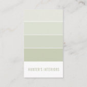 PAINT SWATCH CHIP modern design ombre sage groen Visitekaartje (Achterkant)