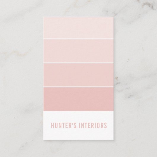 PAINT SWATCH CHIP modern interieur ombre schemerro Visitekaartje (Achterkant)