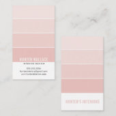 PAINT SWATCH CHIP modern interieur ombre schemerro Visitekaartje (Voorkant / Achterkant)