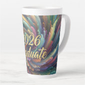 Paint Swirl 2026 Graduate Mug Latte Mok (Rechterhoek)