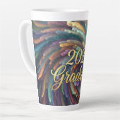 Paint Swirl 2026 Graduate Mug Latte Mok (Linkerhoek)