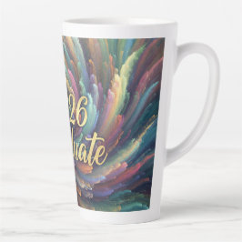 Paint Swirl 2026 Graduate Mug Latte Mok