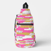 Paint the day: Abstract chic Sling Bag (Voorkant)