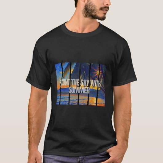 Paint The Sky With Summer Impressionist T-shirt (Voorkant)