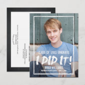 Paint the Town Afstuderen aangekondigd Uitnodiging Briefkaart (Voorkant / Achterkant)