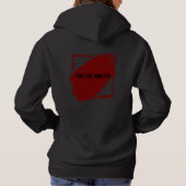 Paint the town red print hoodie (Achterkant)