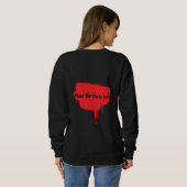 Paint the town red sweatshirt  (Achterkant volledig)