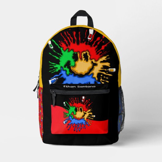 Paint Tube Smile Bedrukte Rugzak (Voorkant)