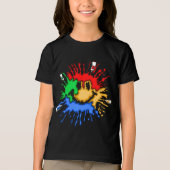 Paint Tube Smile Tri-Blend Shirt (Voorkant)