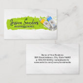 Paint Tubes | Groene verf | Kunstkunde Visitekaartje (Voorkant / Achterkant)