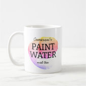 Paint Water Not Tea Gepersonaliseerde Artist Humor Koffiemok (Links)