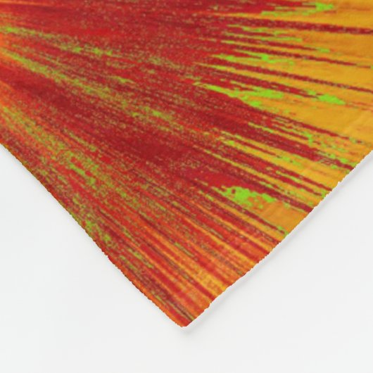 Paint Wave Wildflower 1 Fleece Deken (Hoek)